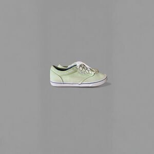 Vans Women’s Size US W7.5 Mint Green Lace Up Canvas Scate Shoes Authentic